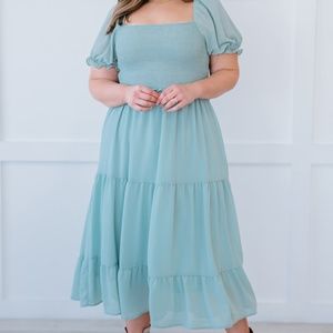 Sensational Soulmates Full Size Run Smocked Dress